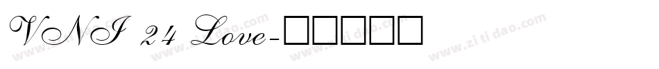 VNI 24 Love字体转换